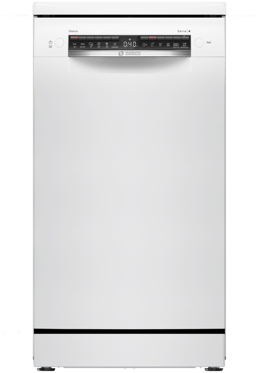 Bosch Serie 4 Standgeschirrspüler 45 cm, weiß, 10 Maßgedecke, SPS4HKW49E von Bosch