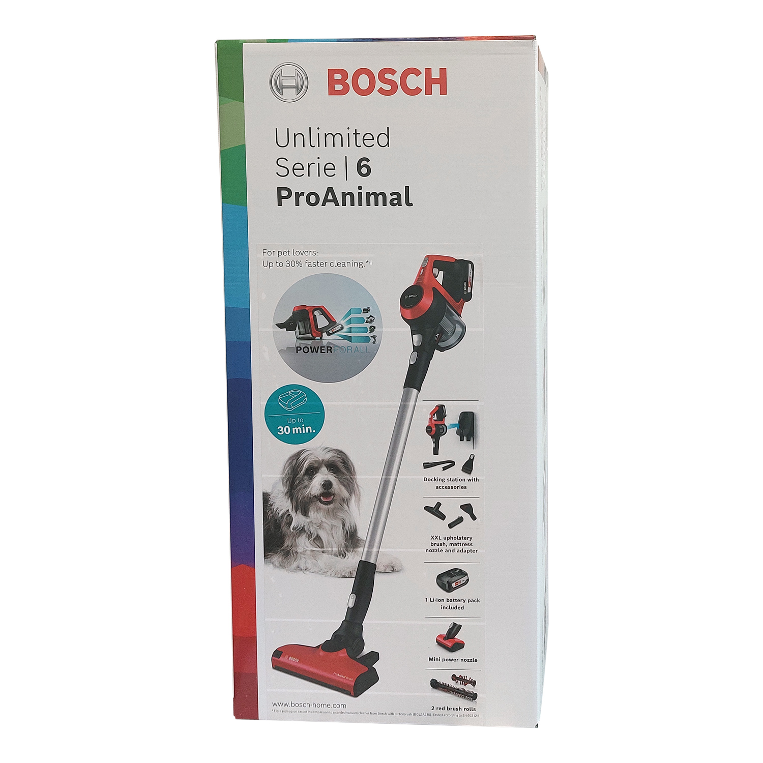 Bosch Serie 6 Akku-Staubsauger Unlimited Pro Animal rot von Bosch