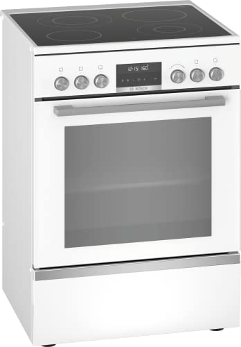 Bosch Serie 6 HKS79R220 Backofen und Herd, Keramik, Weiß, Drehknöpfe, vorne, 1,2 m, elektronisch von Bosch Electroménager
