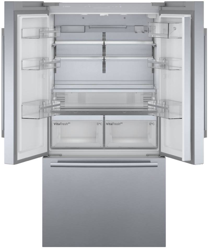 Bosch Serie 8 French Door Kühl-/Gefrierautomat Edelstahl NoFrost mit Eis- und Wasserspender von Bosch