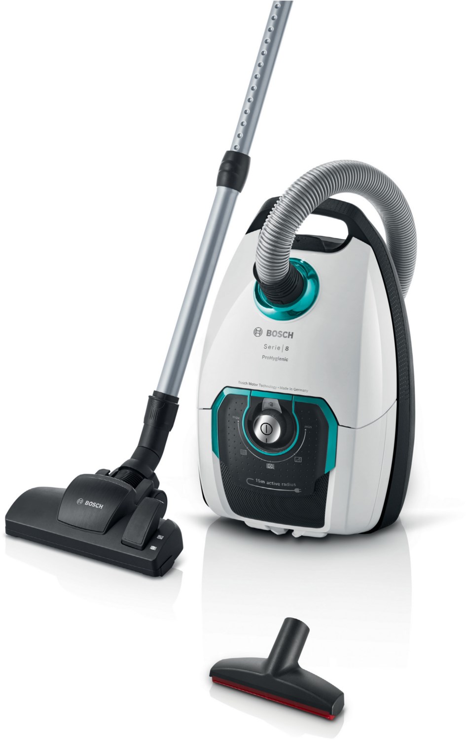 Bosch Serie 8 Pro Hygienic Bodenstaubsauger weiß von Bosch