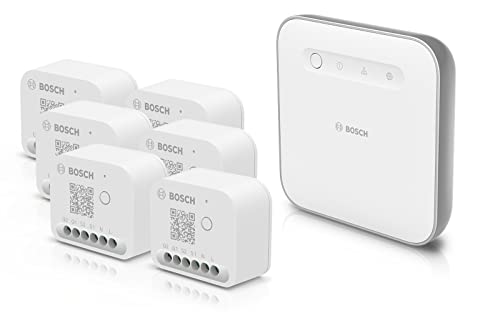 Bosch Smart Home Beleuchtung und Beschattung-Set, 6x Licht-/Rollladensteuerung II, 1x Controller II von Bosch