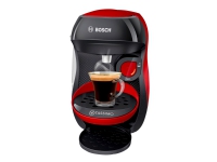Bosch TAS1003, Pad-Kaffeemaschine, 0,7 l, Kaffeekapsel, 1400 W, Schwarz, Rot von Bosch