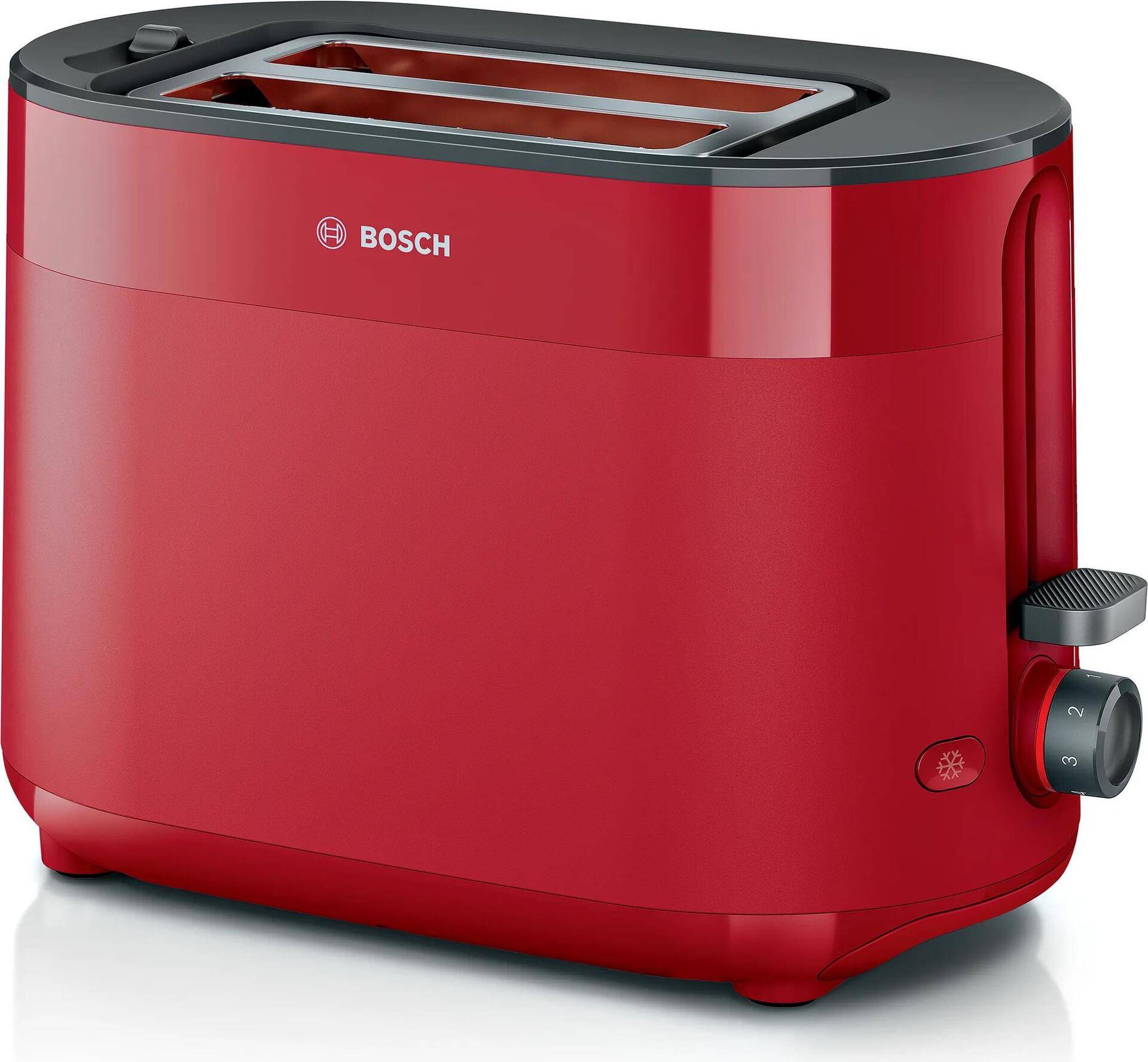 Bosch TAT2M124. Anzahl der Scheiben: 2 Scheibe(n), Produktfarbe: Rot, Gehäusematerial: Kunststoff. Leistung: 950 W, AC Eingangsspannung: 220 - 240 V, AC Eingangsfrequenz: 50/60 Hz. Kabellänge: 1 m, Breite: 304 mm, Tiefe: 165 mm. Verpackungsbreite: 190 mm, Verpackungstiefe: 350 mm, Verpackungshöhe: 253 mm. Enthält nicht: Bisphenol A (BPA) (TAT2M124) von Bosch