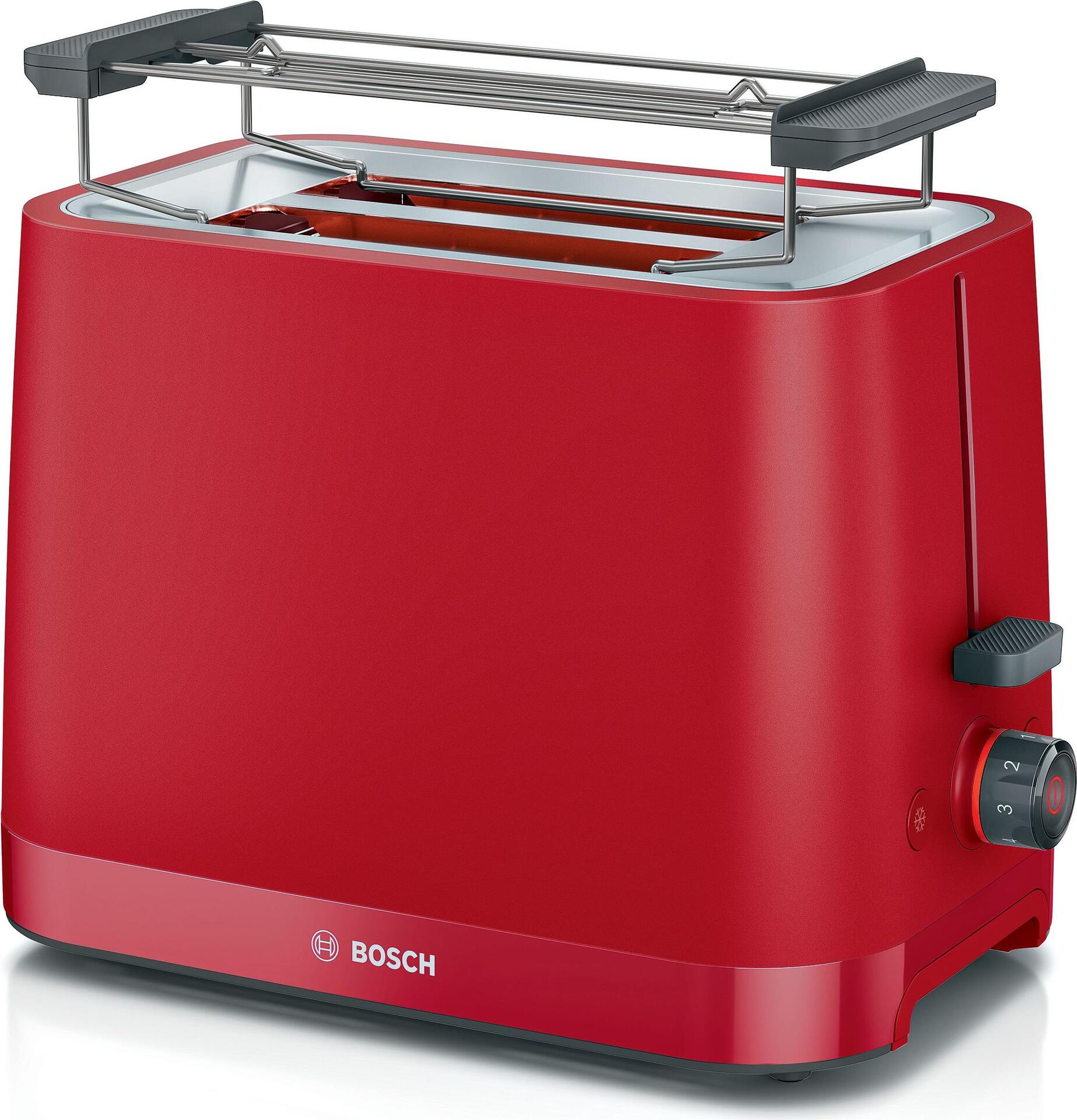Bosch TAT3M124. Anzahl der Scheiben: 2 Scheibe(n), Produktfarbe: Rot, Steuerung: Drehregler. Leistung: 950 W, AC Eingangsspannung: 220 - 240 V, AC Eingangsfrequenz: 50/60 Hz. Kabellänge: 1 m, Breite: 293 mm, Tiefe: 175 mm. Verpackungsbreite: 200 mm, Verpackungstiefe: 330 mm, Verpackungshöhe: 250 mm (TAT3M124) von Bosch