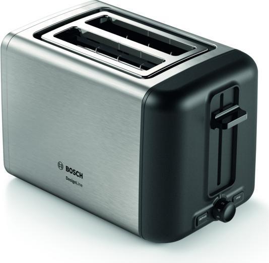Bosch TAT3P420 Toaster 2 Scheibe(n) 970 W Schwarz - Edelstahl (TAT3P420) von Bosch