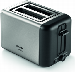 Bosch TAT3P420DE Toaster 2 Scheibe(n) Schwarz - Silber 970 W (TAT3P420DE) von Bosch