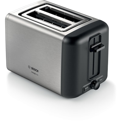 Bosch TAT3P420DE Toaster Kompakt DesignLine Edelstahl / schwarz Bosch TAT3P420DE Toaster Kompakt DesignLine Edelstahl / schwarz von Bosch