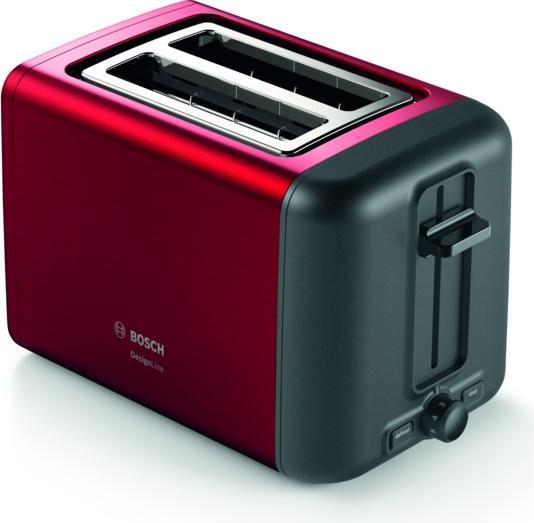 Bosch TAT3P424 Toaster 2 Scheibe(n) 970 W Schwarz - Rot (BO010645) von Bosch