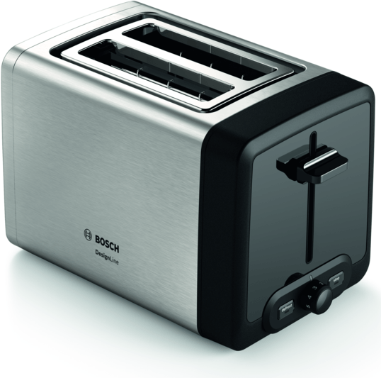 Bosch TAT4P420DE Toaster 2 Scheibe(n) Schwarz - Silber 970 W (TAT4P420DE) von Bosch