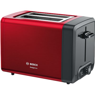 Bosch TAT4P424DE Kompakt Toaster, DesignLine, rot von Bosch