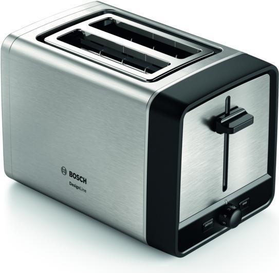 Bosch TAT5P420 Toaster 2 Scheibe(n) 970 W Schwarz - Edelstahl (TAT5P420) von Bosch