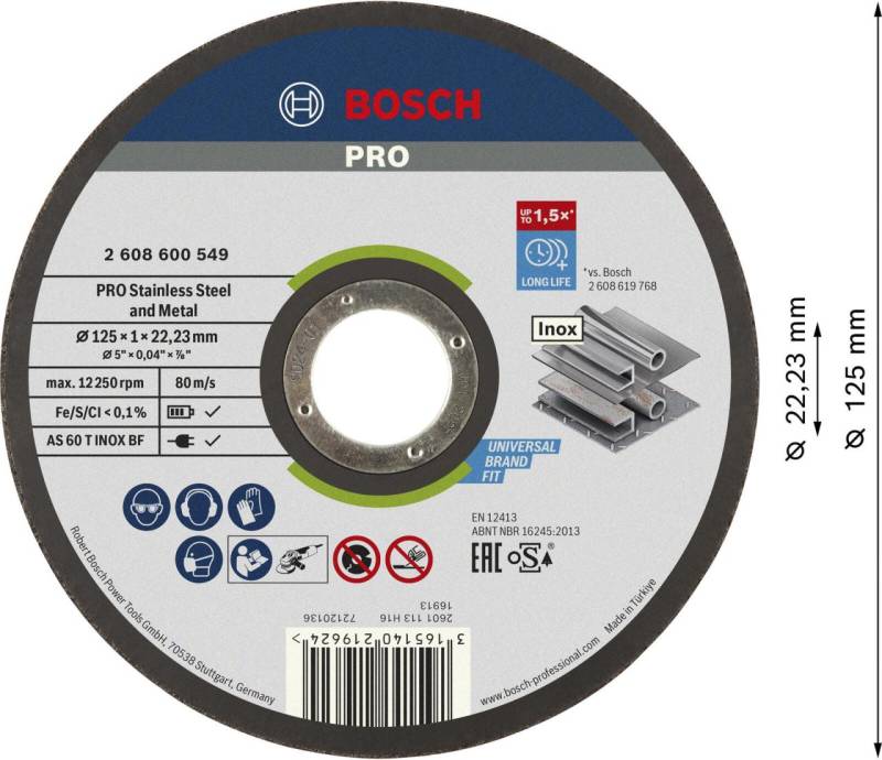 BOSCH Trennscheibe Expert for Inox - Rapido von Bosch