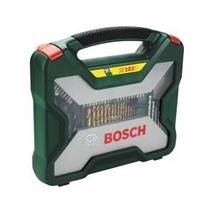 Bosch X-Line Titanium - Schraubendreher- und Bohreinsatzset - für Holz, Metall, Mauerwerk - 100 Stücke - torx, phillips, pozidriv, hex, slot - 5 mm, 6 mm, 7 mm, 8 mm, 9 mm, 10 mm, 11 mm, 13 mm - Länge: 25 mm von Bosch