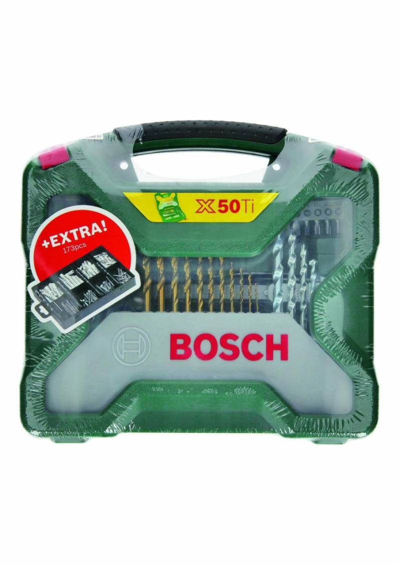 BOSCH Bohrer- und Bit-Set X-Line 50Ti plus 173-teilig Fixier-Set 223-teilig von Bosch