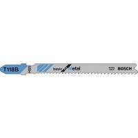 Bosch basic for Metal T 118 B - Stichsägenblatt - für mitteldickes Blech - 100 Stücke - T-Schaft - Länge: 92 mm Bosch basic for Metal T 118 B - Stichsägenblatt - für mitteldickes Blech - 100 Stücke - T-Schaft - Länge: 92 mm von Bosch