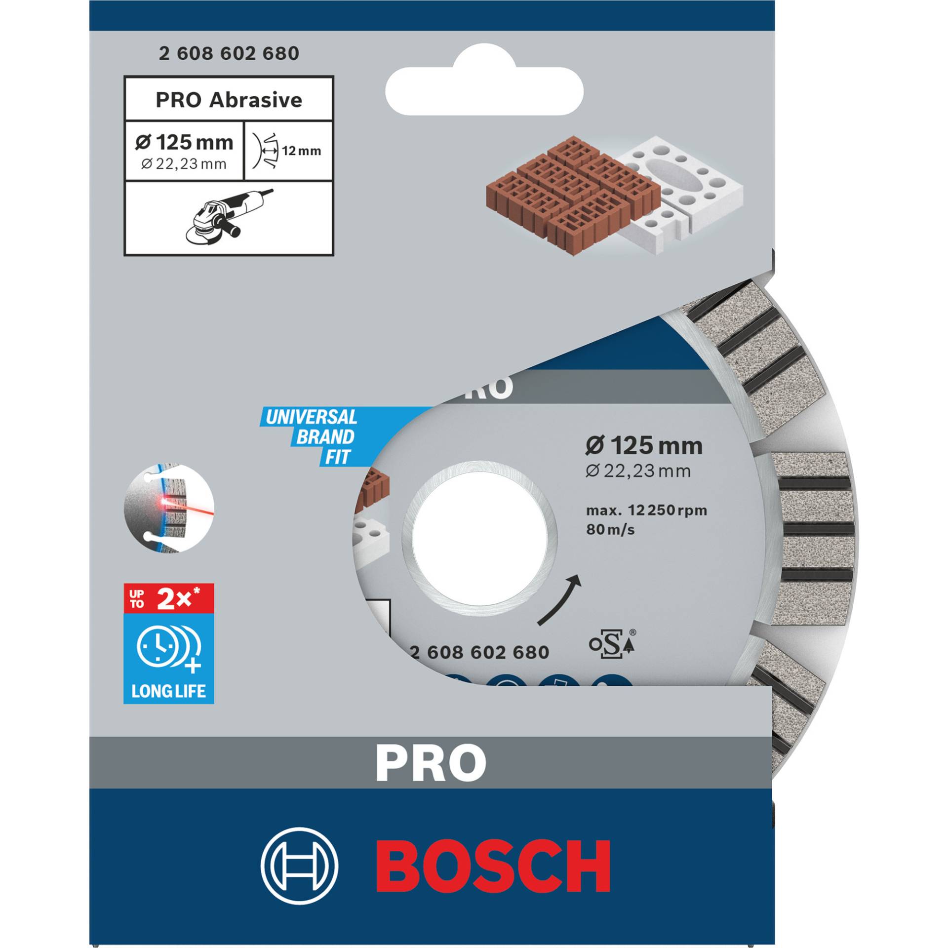 PRO Abrasive Diamanttrennscheibe, Ø 125mm PRO Abrasive Diamanttrennscheibe, Ø 125mm von Bosch