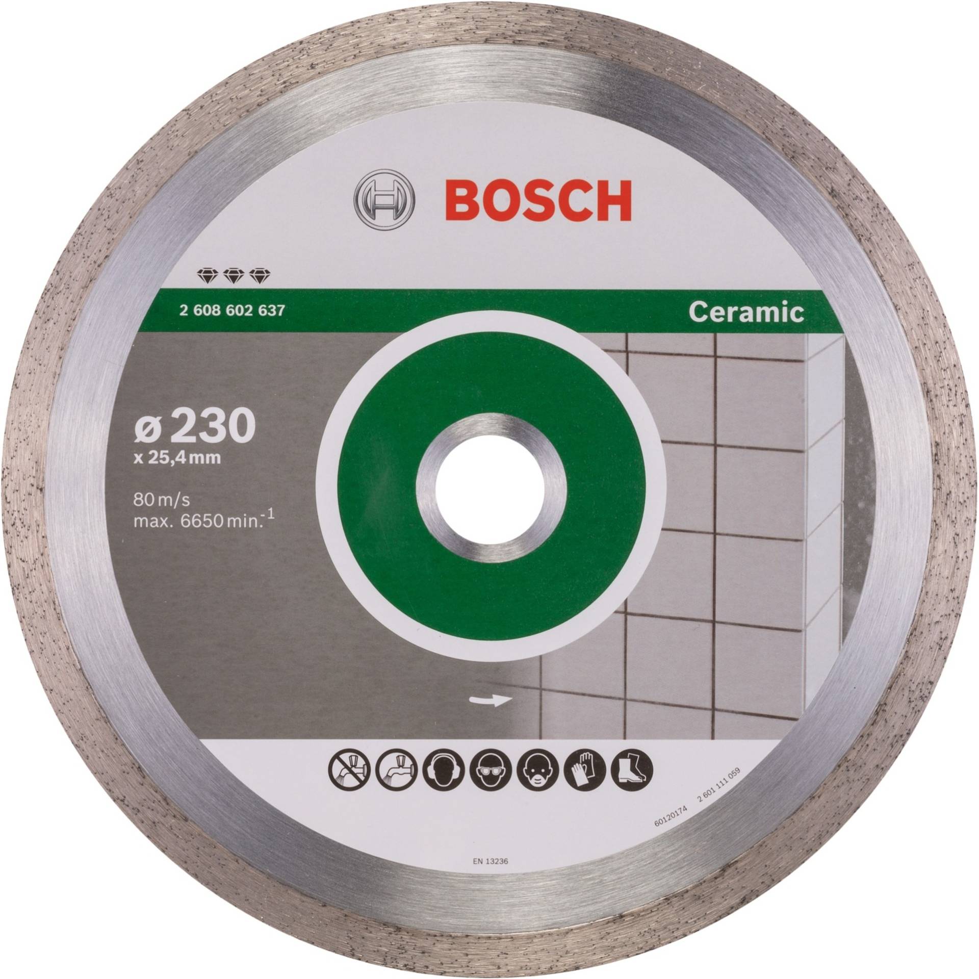 Diamanttrennscheibe Best for Ceramic, Ø 230mm von Bosch