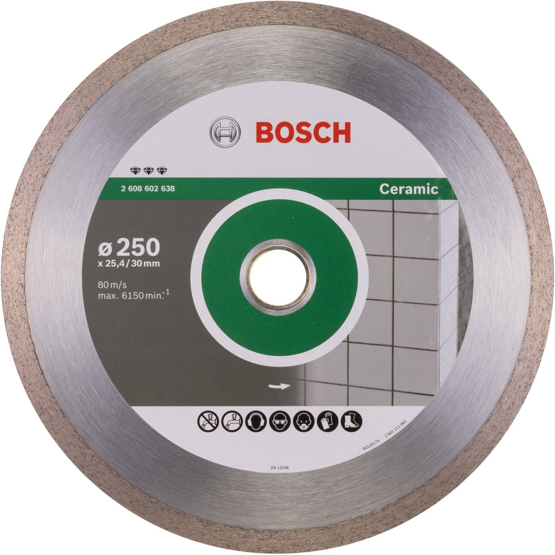 Diamanttrennscheibe Best for Ceramic, Ø 250mm von Bosch