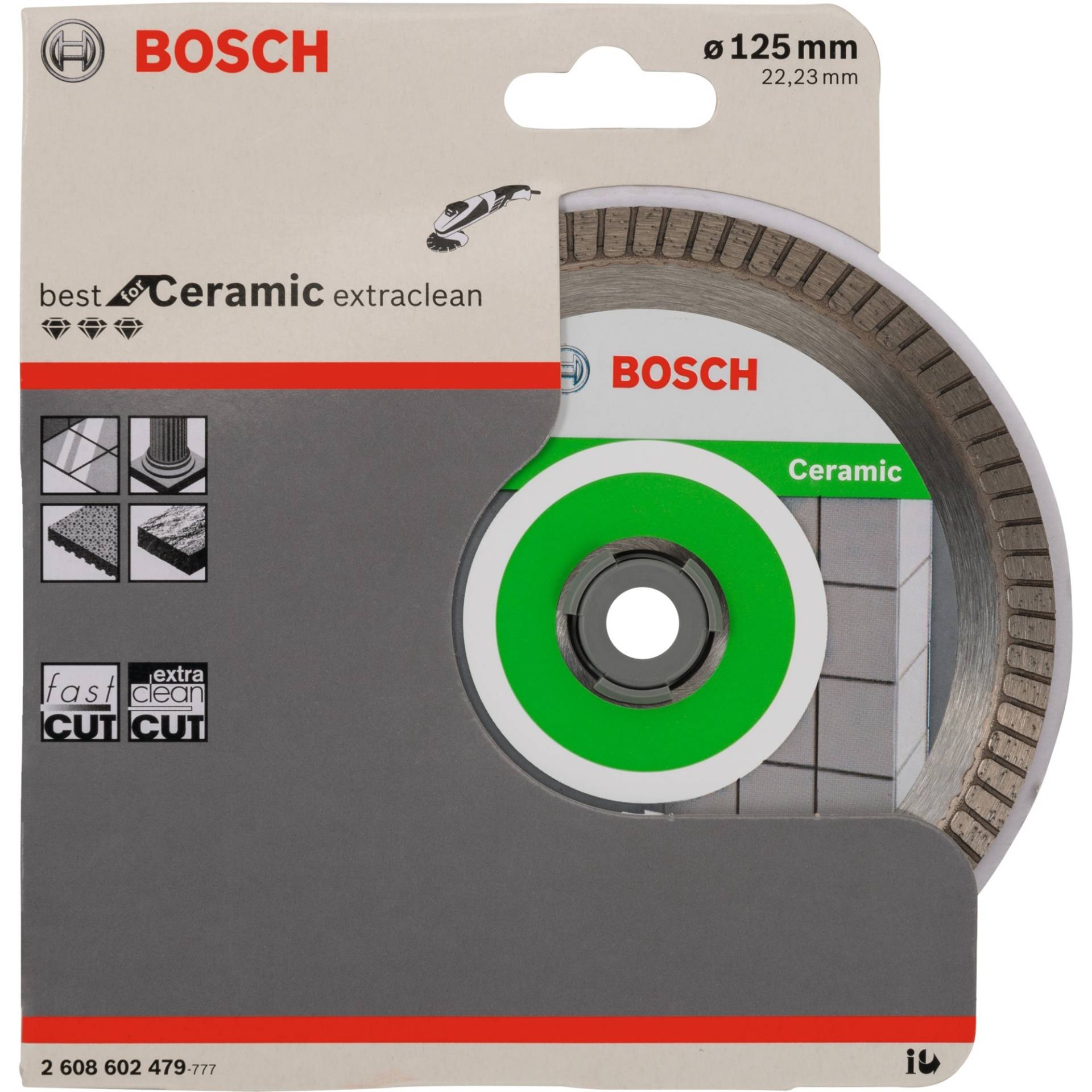 Diamanttrennscheibe Best for Ceramic Extra Clean Turbo, Ø 125mm von Bosch