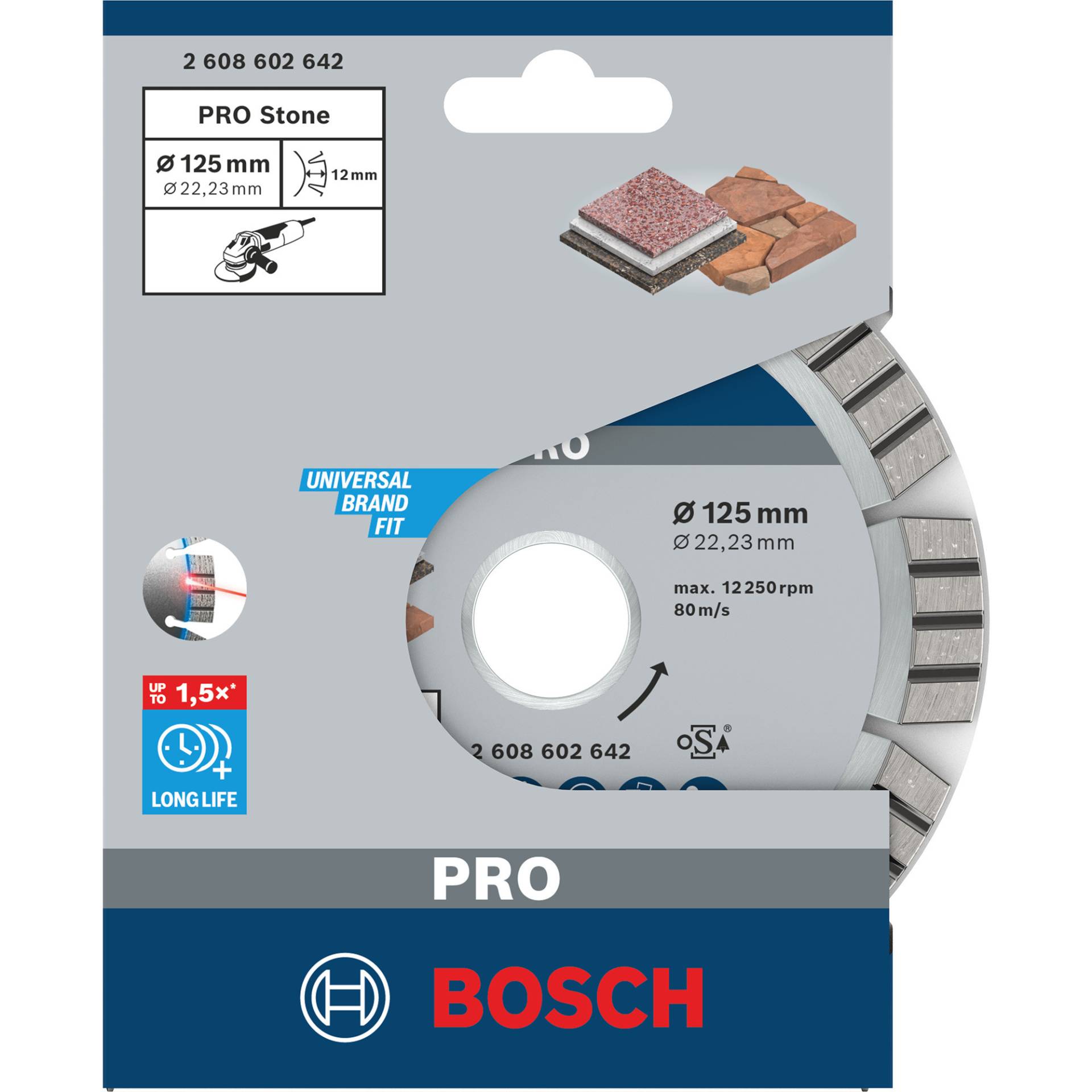 Diamanttrennscheibe Best for Stone, Ø 125mm von Bosch