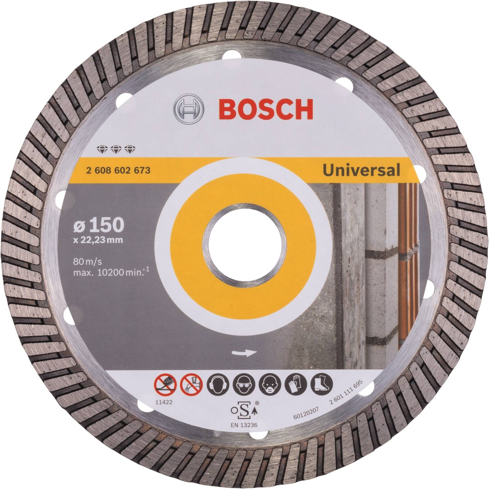 Diamanttrennscheibe Best for Universal Turbo, Ø 150mm von Bosch