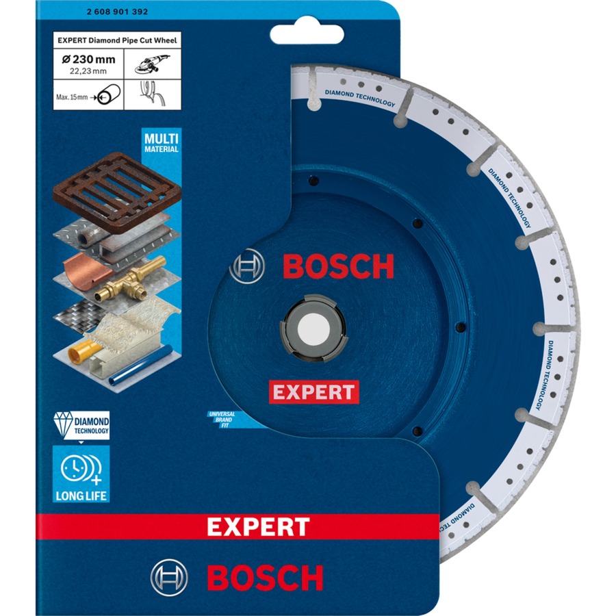 Diamanttrennscheibe EXPERT Diamond Pipe Cut Wheel, Ø 230mm von Bosch