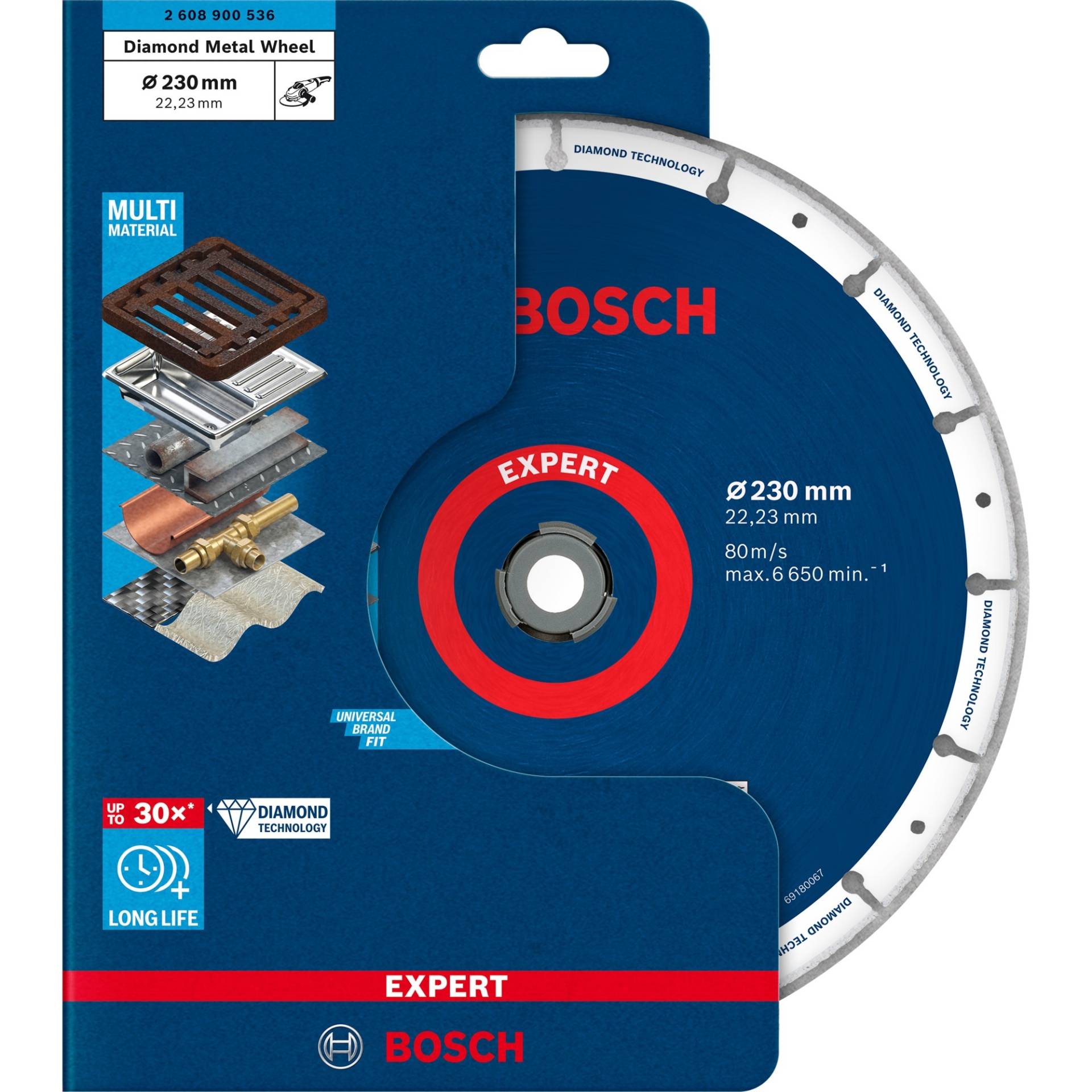 Diamanttrennscheibe Expert Diamond Metal Wheel, Ø 230mm von Bosch