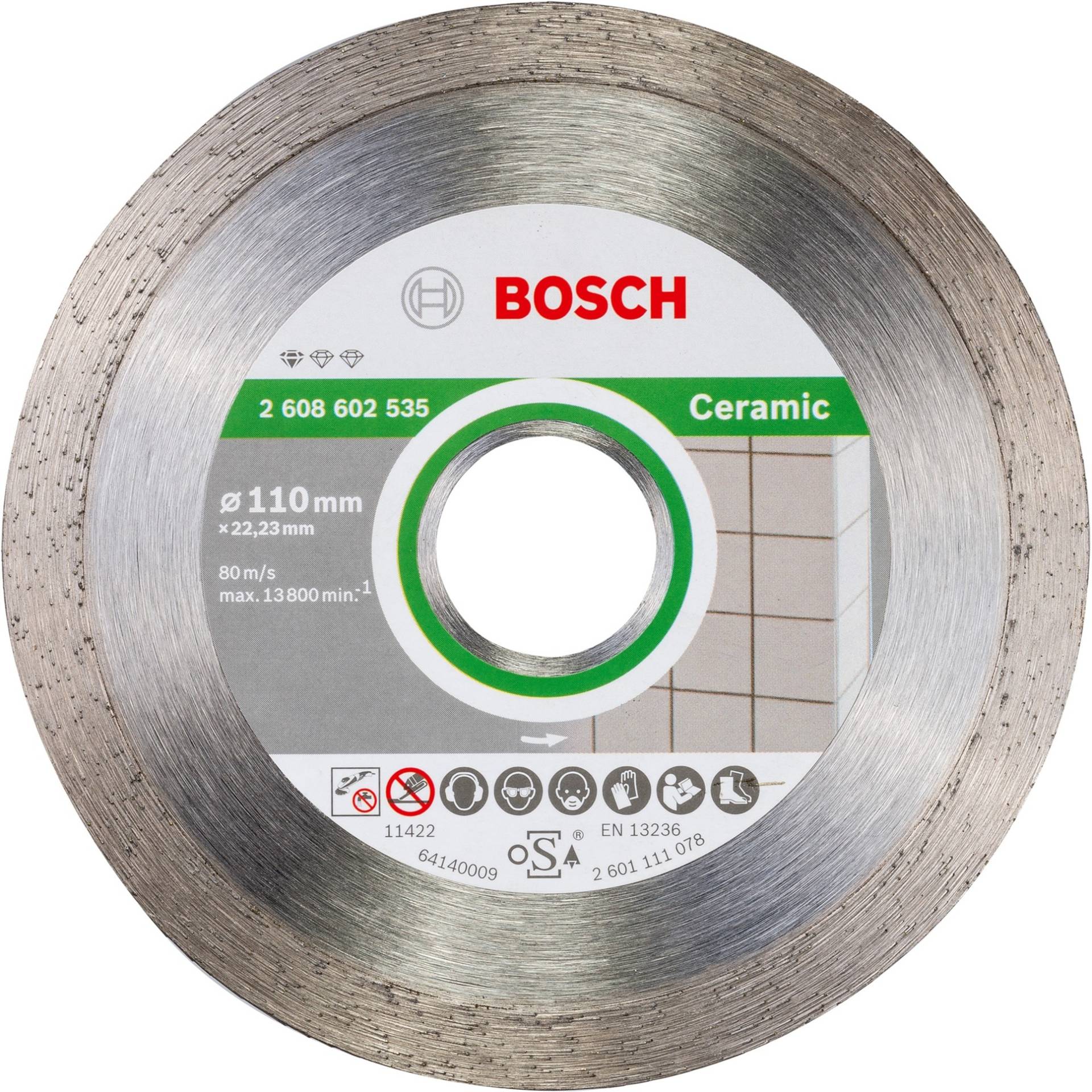 Diamanttrennscheibe Standard for Ceramic, Ø 110mm von Bosch
