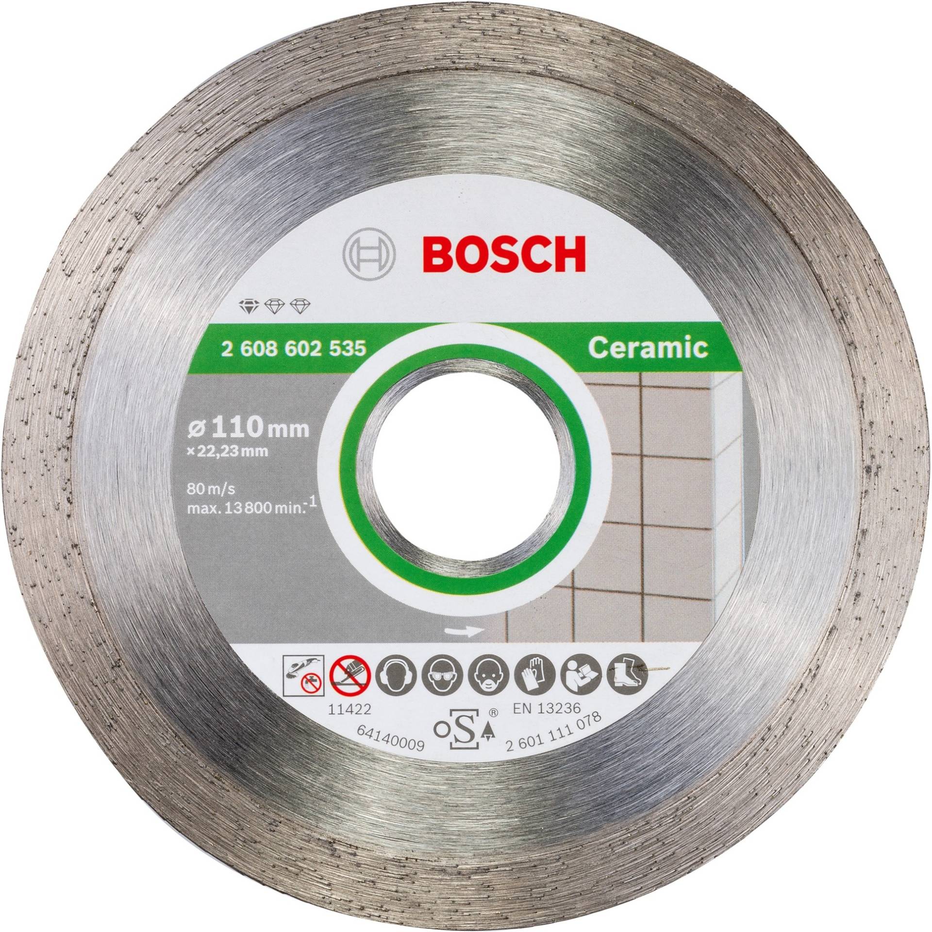 Diamanttrennscheibe Standard for Ceramic, Ø 110mm Diamanttrennscheibe Standard for Ceramic, Ø 110mm von Bosch