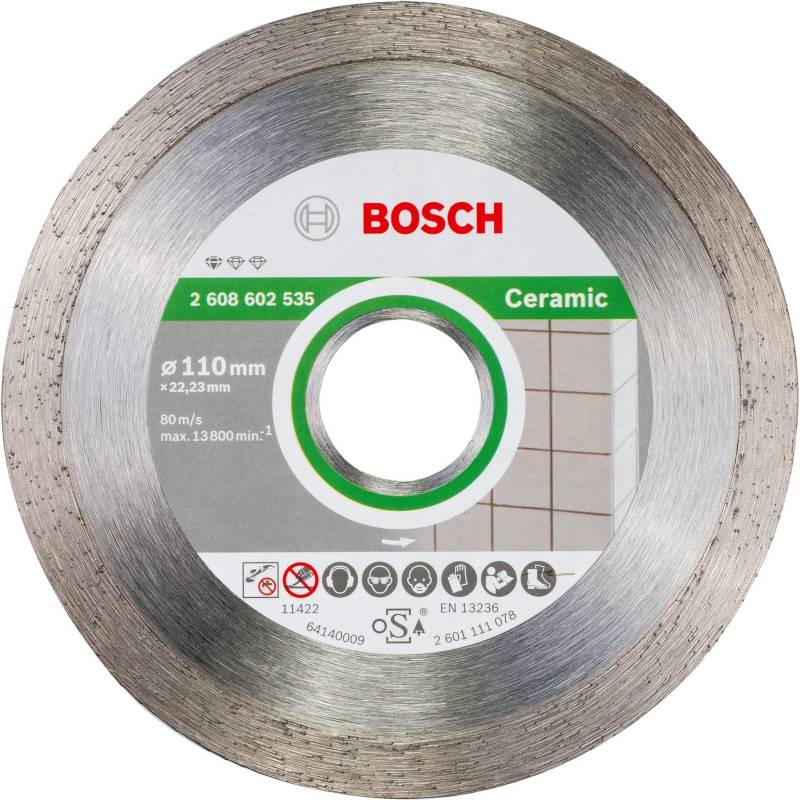 Diamanttrennscheibe Standard for Ceramic, Ø 110mm von Bosch