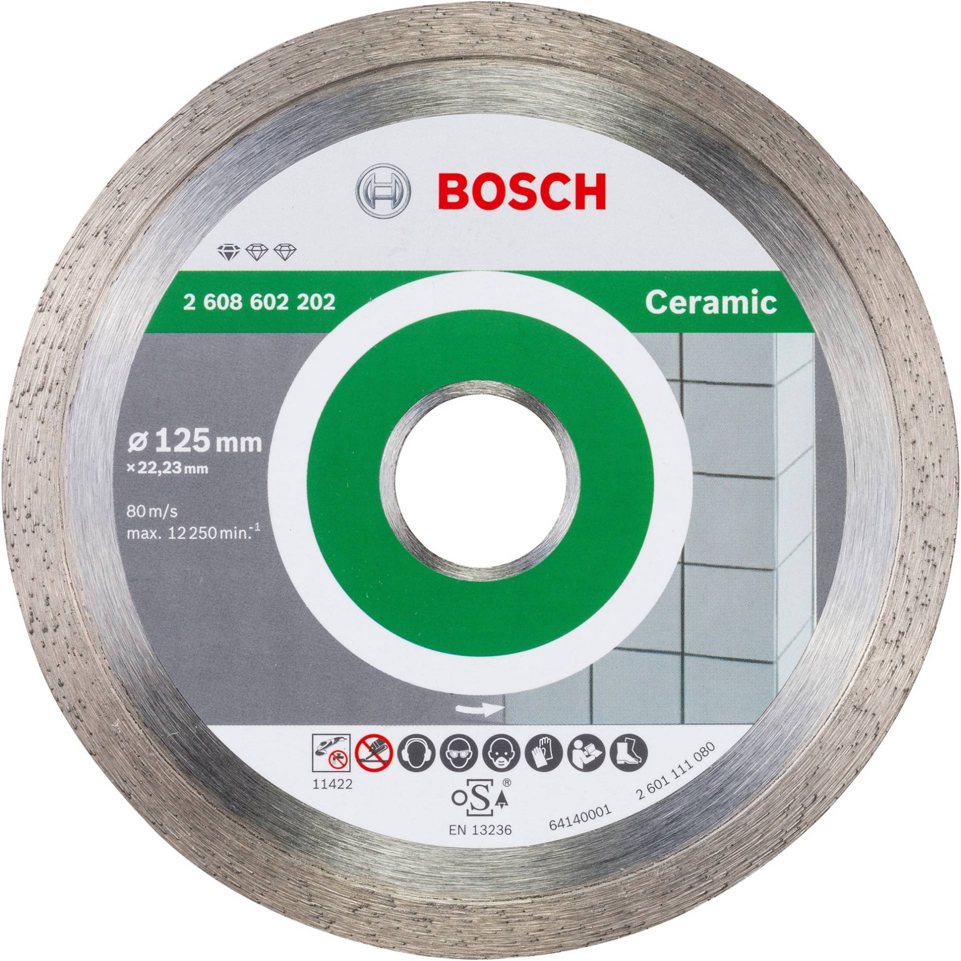 Diamanttrennscheibe Standard for Ceramic, Ø 125mm Diamanttrennscheibe Standard for Ceramic, Ø 125mm von Bosch