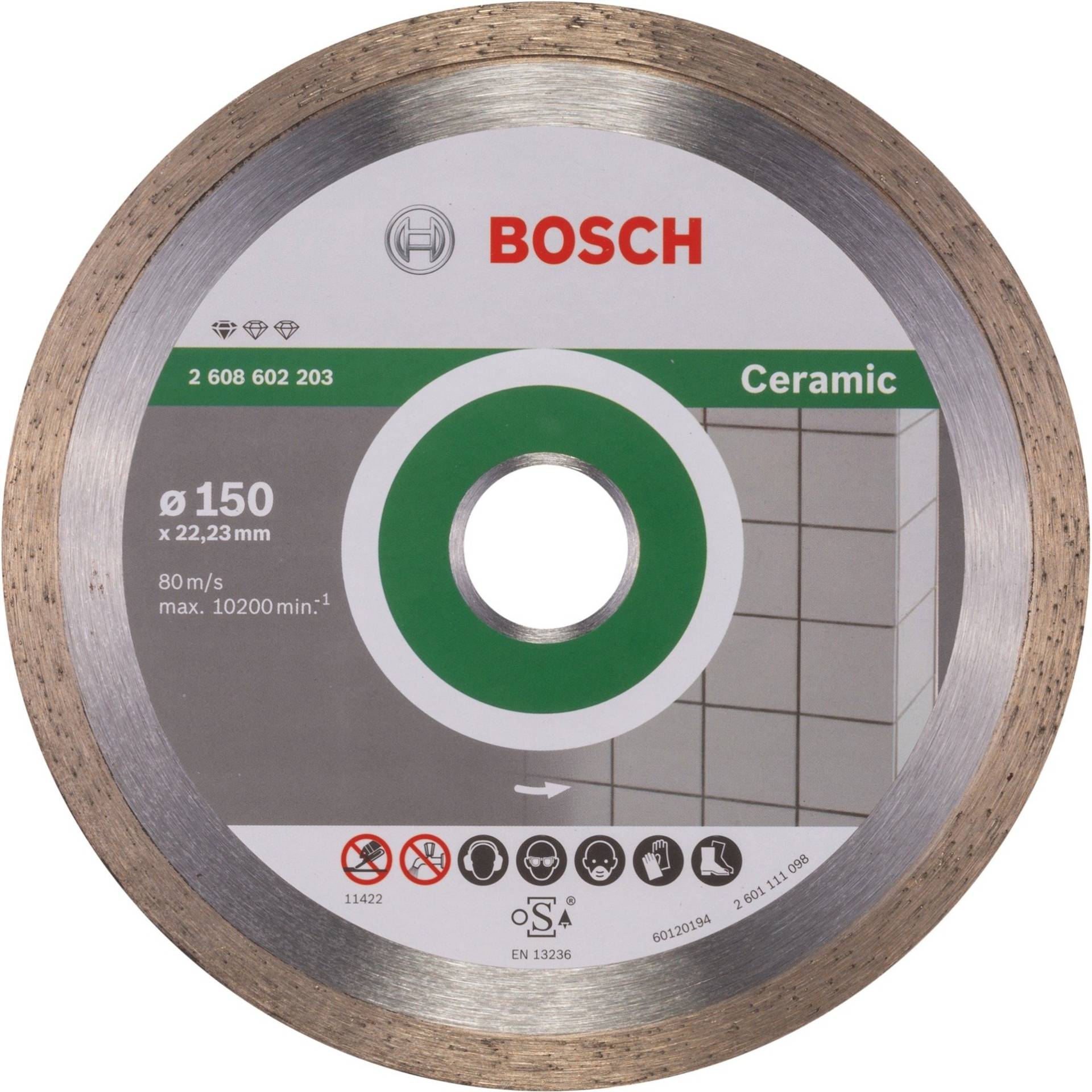 Diamanttrennscheibe Standard for Ceramic, Ø 150mm Diamanttrennscheibe Standard for Ceramic, Ø 150mm von Bosch