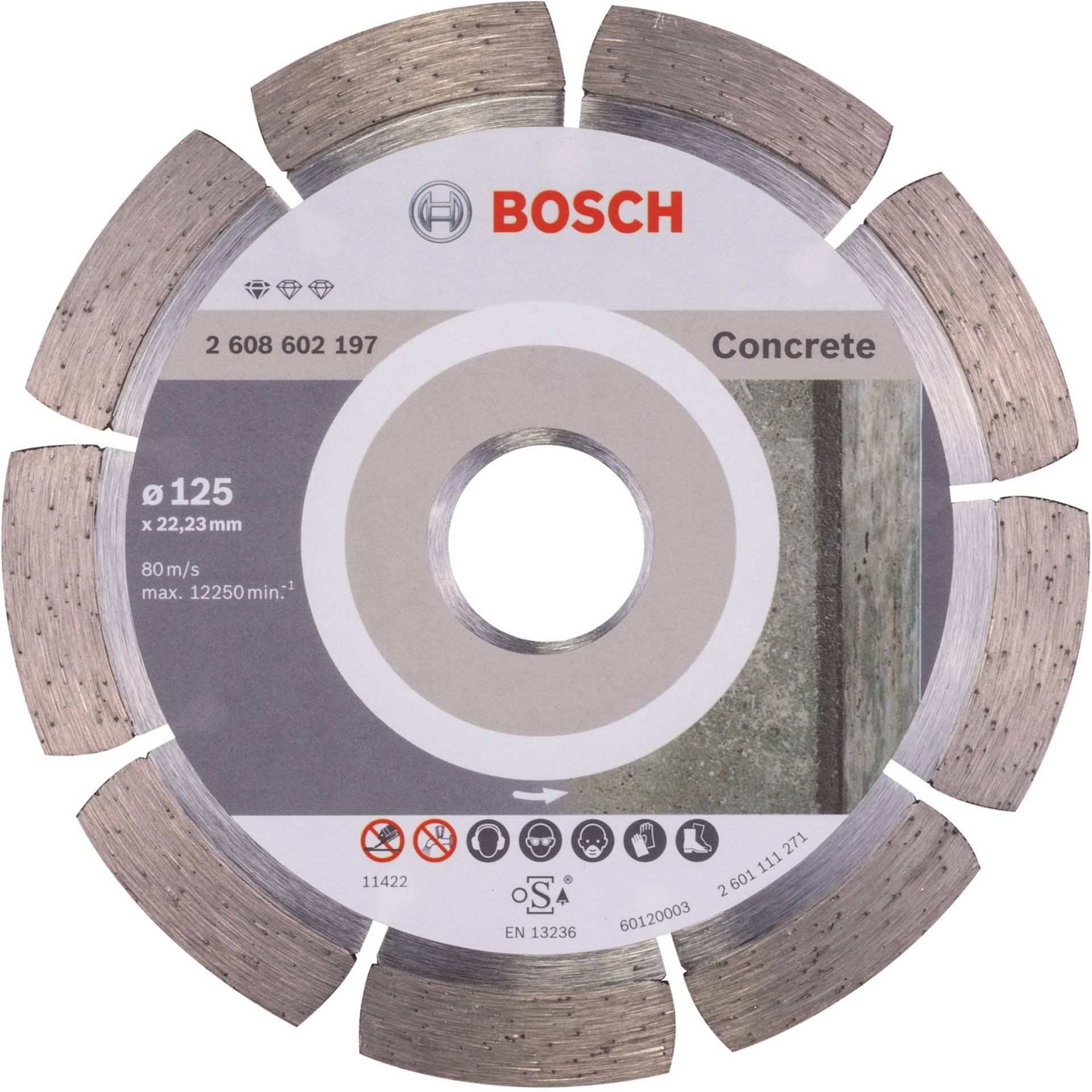 Diamanttrennscheibe Standard for Concrete, Ø 125mm von Bosch