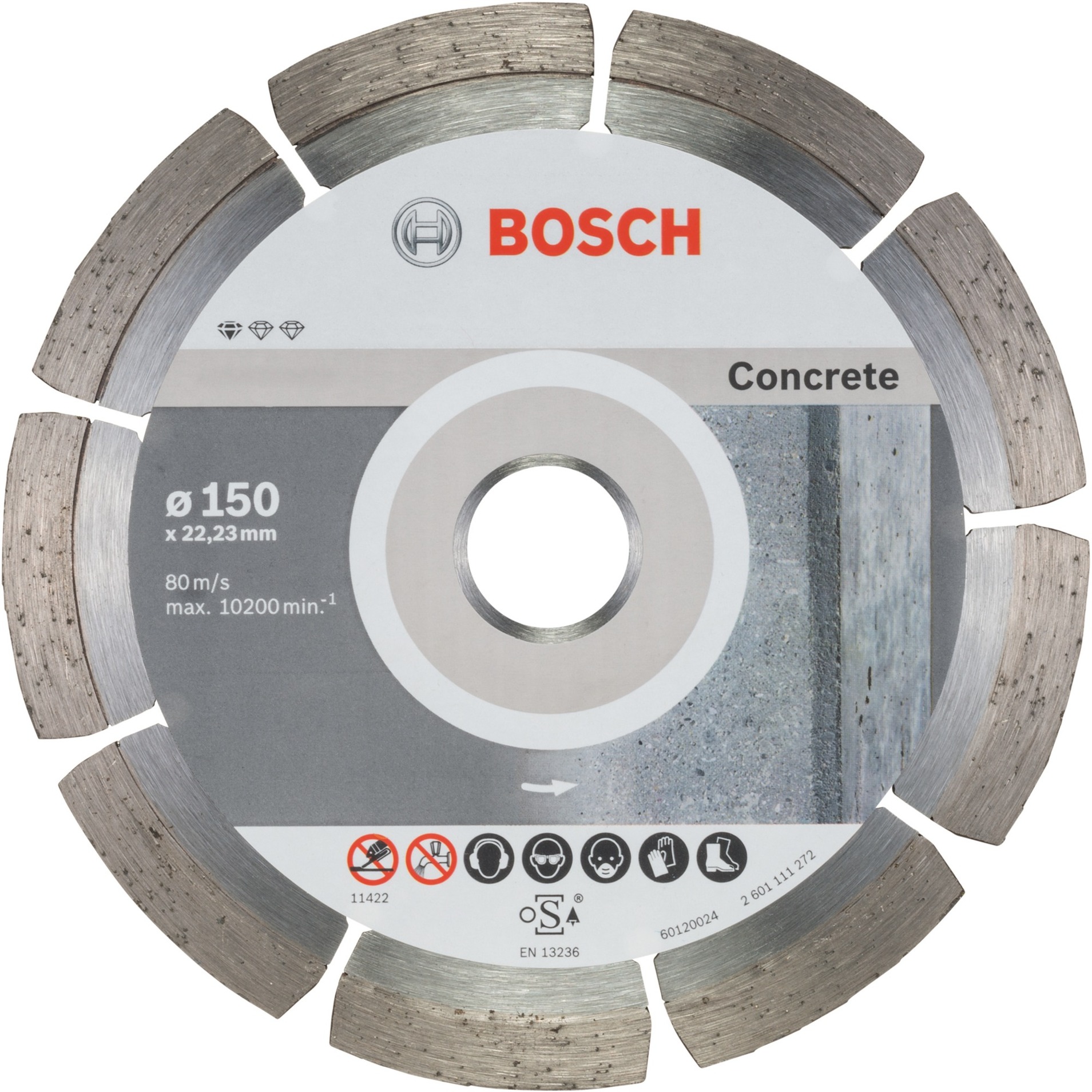 Diamanttrennscheibe Standard for Concrete, Ø 150mm von Bosch