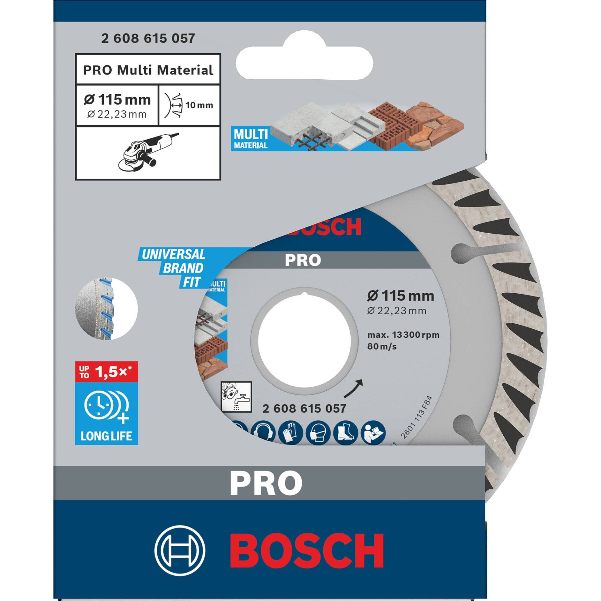 PRO Multi Material Diamant-Trennscheibe, Ø 115mm PRO Multi Material Diamant-Trennscheibe, Ø 115mm von Bosch