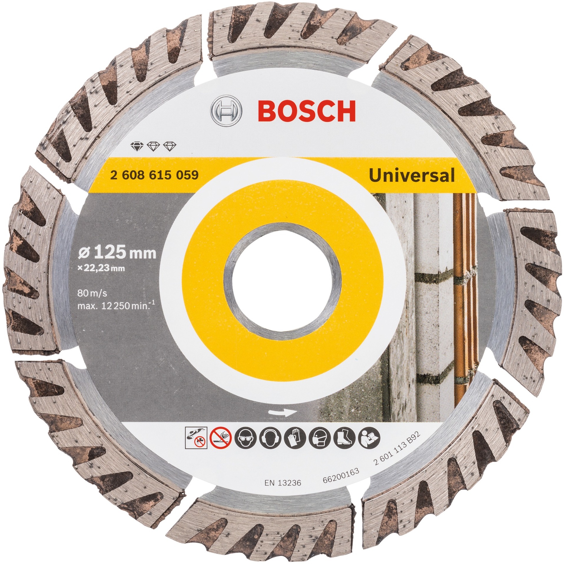 Diamanttrennscheibe Standard for Universal, Ø 125mm von Bosch