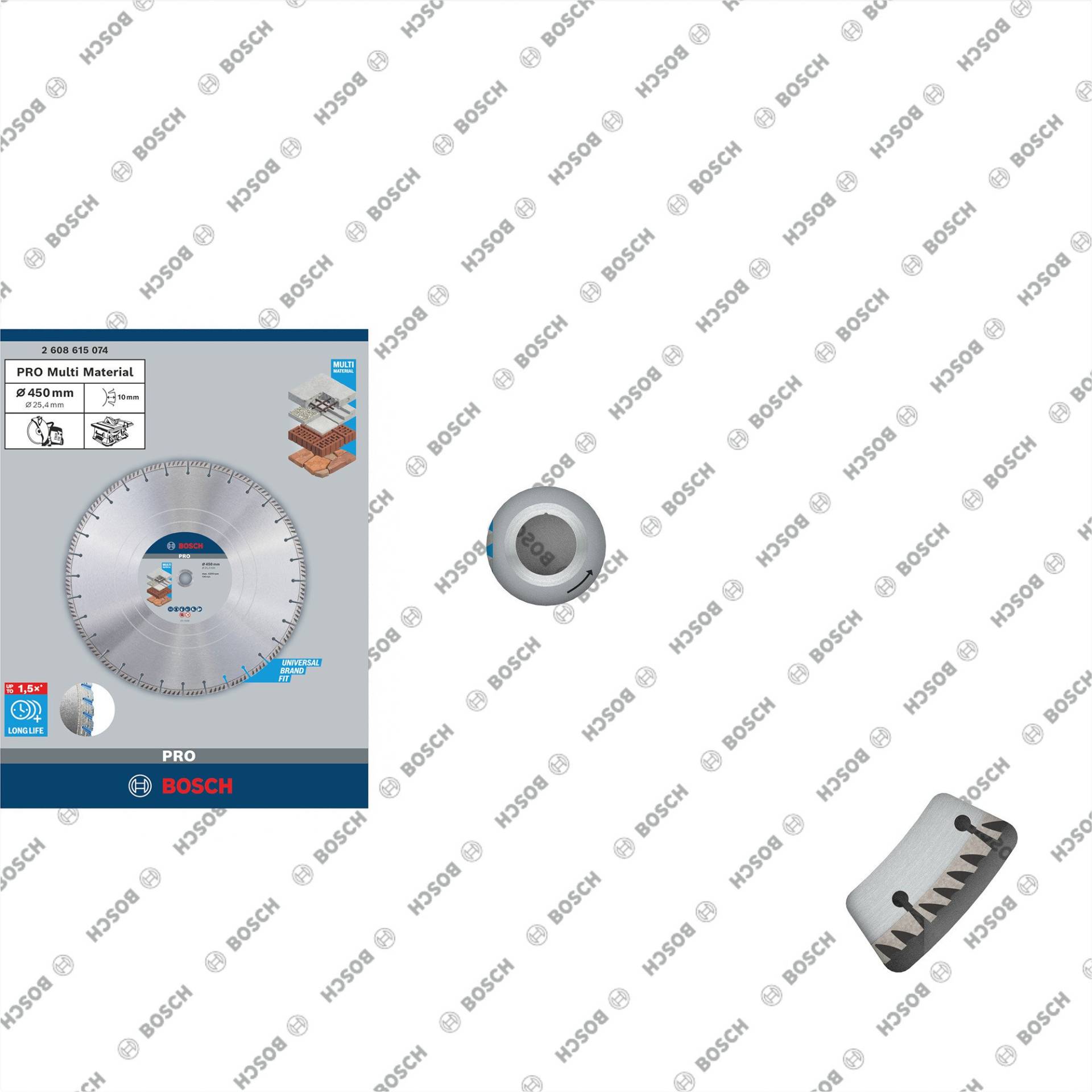 PRO Multi Material Diamant-Trennscheibe, Ø 450mm von Bosch