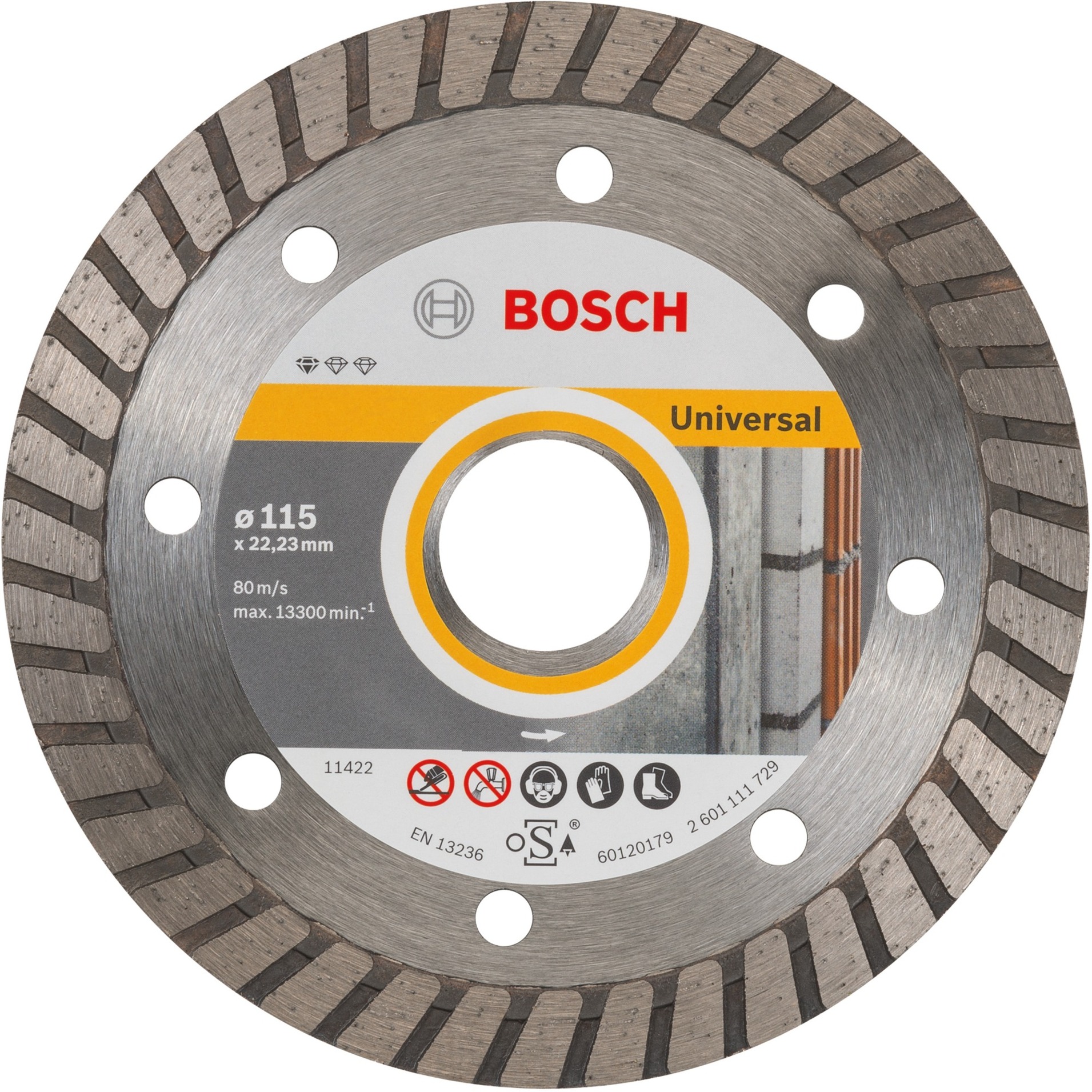 Diamanttrennscheibe Standard for Universal Turbo, Ø 115mm von Bosch