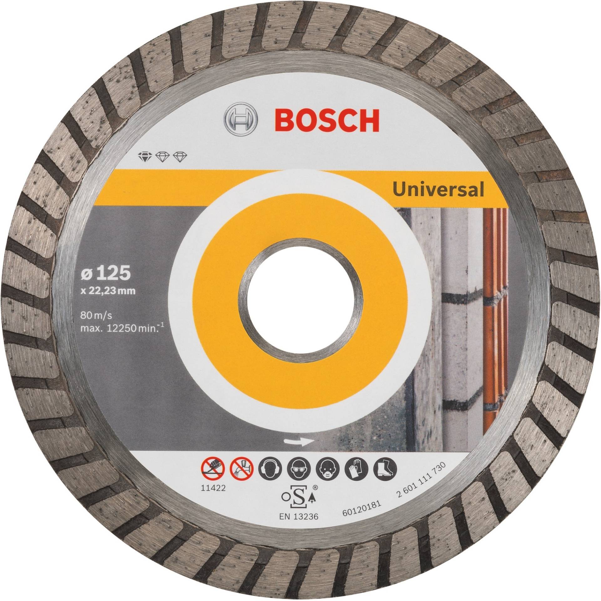 Diamanttrennscheibe Standard for Universal Turbo, Ø 125mm von Bosch