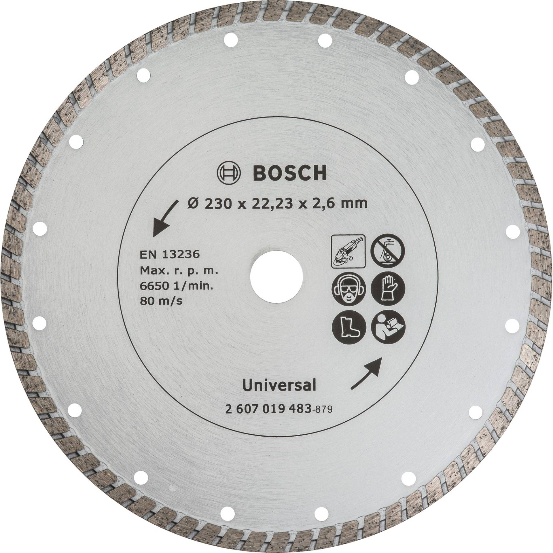 Diamanttrennscheibe Turbo, Ø 230mm von Bosch