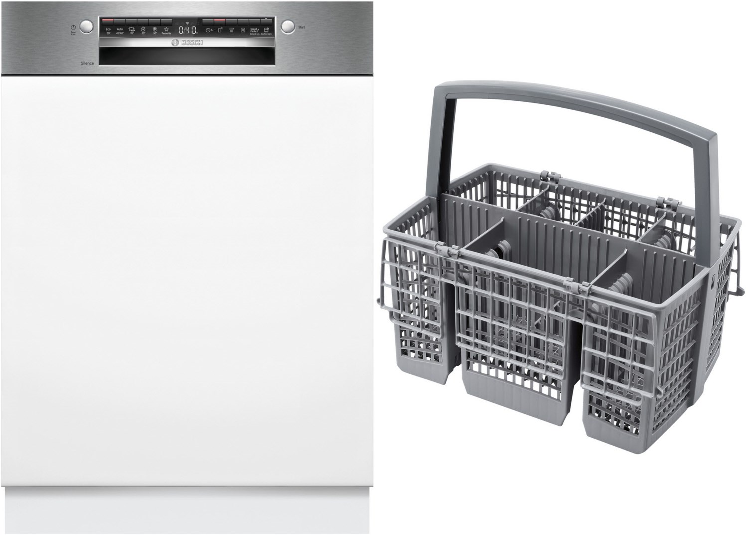 EUSI4HVS1E Teilintegrierter Einbau-Geschirrspüler 60 cm bestehend aus SMI4HVS00E + SMZ5100 edelstahl EUSI4HVS1E Teilintegrierter Einbau-Geschirrspüler 60 cm bestehend aus SMI4HVS00E + SMZ5100 edelstahl von Bosch