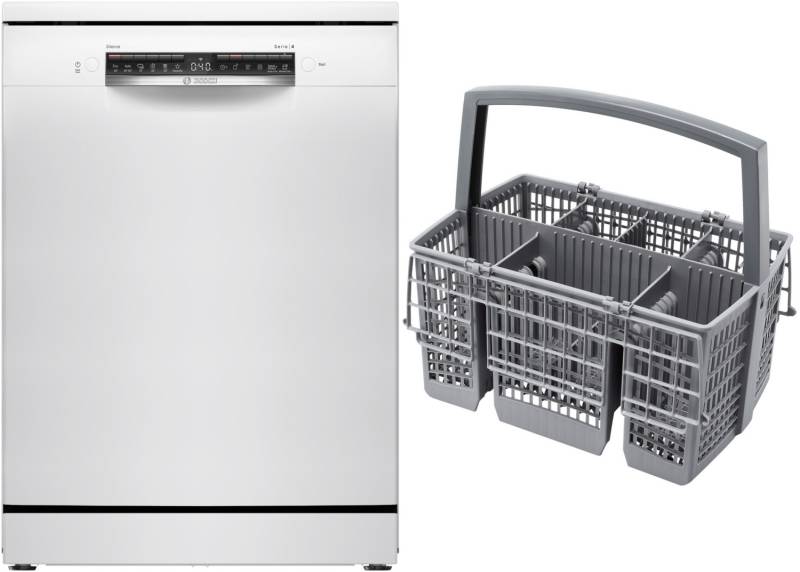 EUSS4HVS1E Stand-Geschirrspüler 60 cm bestehend aus SMS4HVW00E + SMZ5100 weiß / D von Bosch