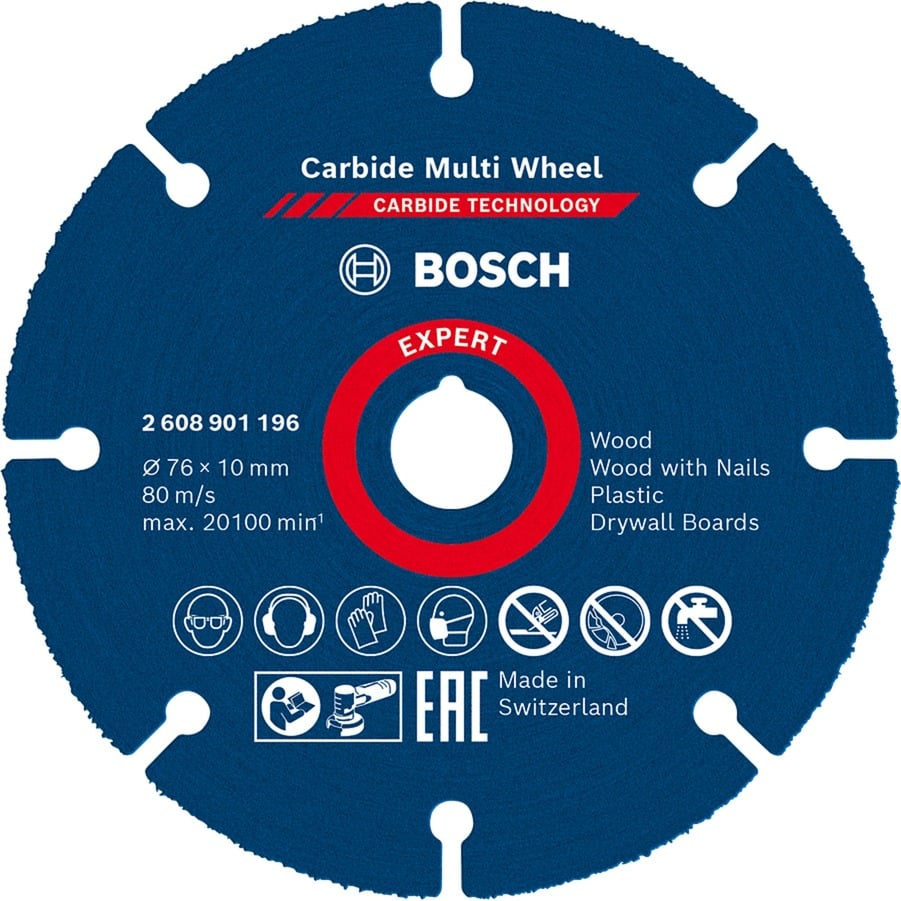 EXPERT Carbide MultiWheel Trennscheibe, Ø 76mm von Bosch