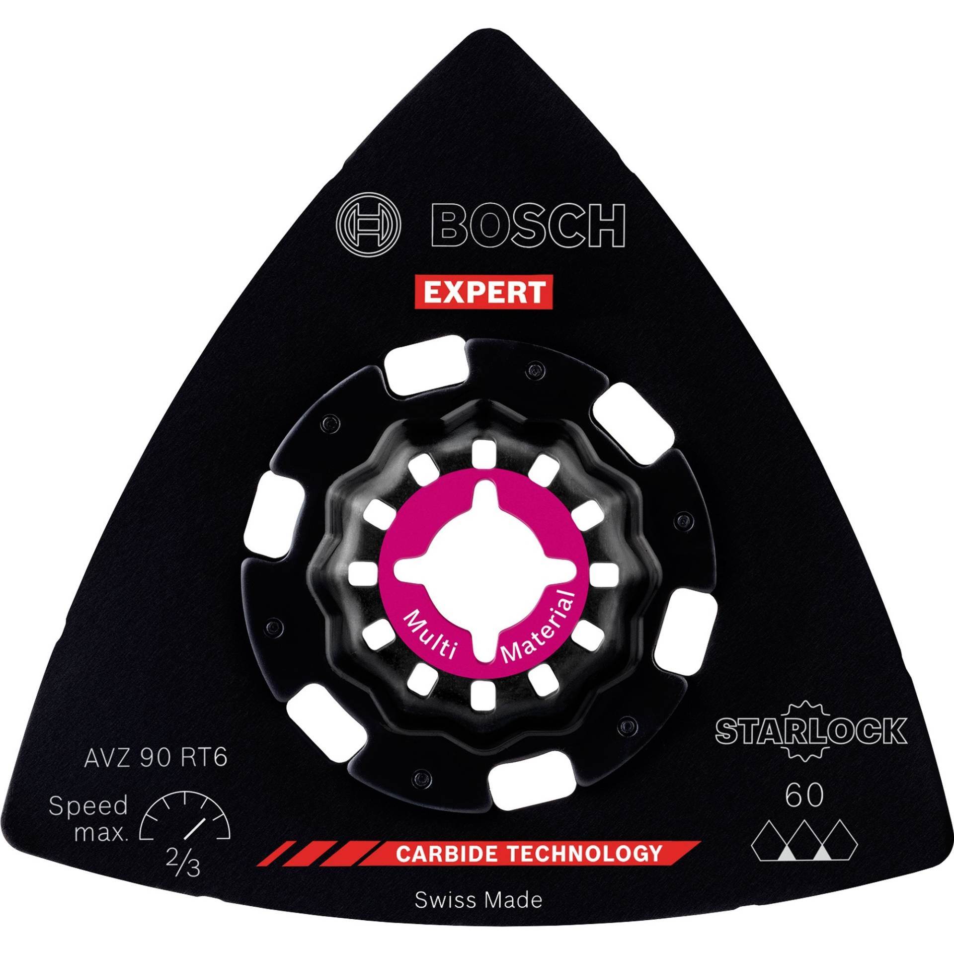 Expert Carbide Schleifplatte AVZ 90 RT6 MultiMaterial, Ø 90mm, Schleifscheibe Expert Carbide Schleifplatte AVZ 90 RT6 MultiMaterial, Ø 90mm, Schleifscheibe von Bosch