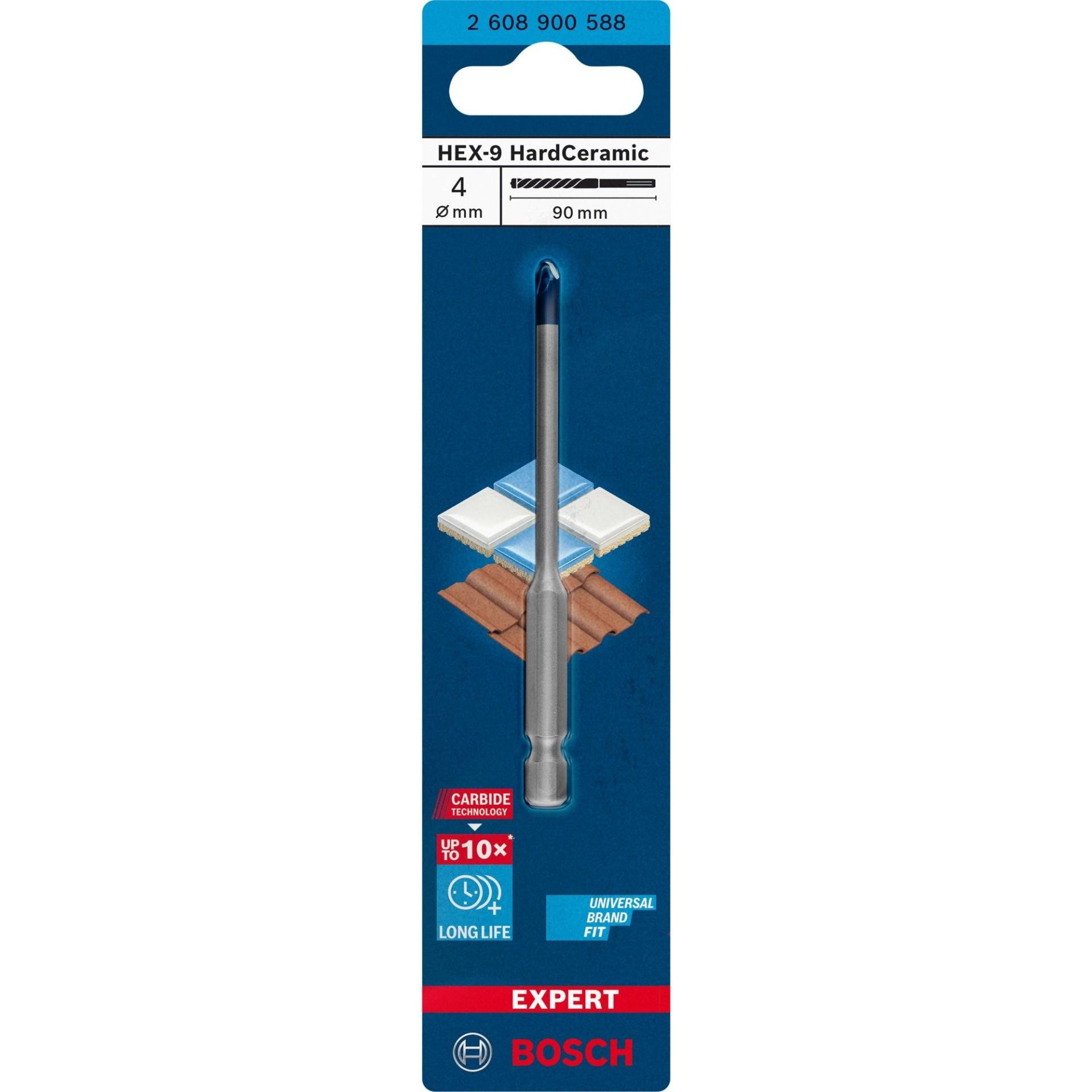 Expert HEX-9 HardCeramic Bohrer, Ø 4mm Expert HEX-9 HardCeramic Bohrer, Ø 4mm von Bosch