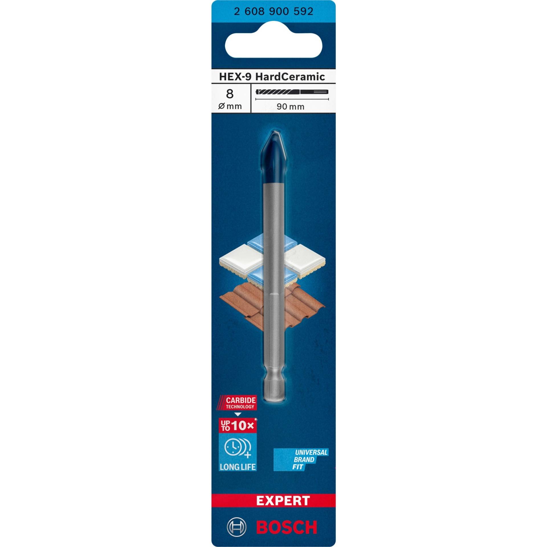 Expert HEX-9 HardCeramic Bohrer, Ø 8mm Expert HEX-9 HardCeramic Bohrer, Ø 8mm von Bosch