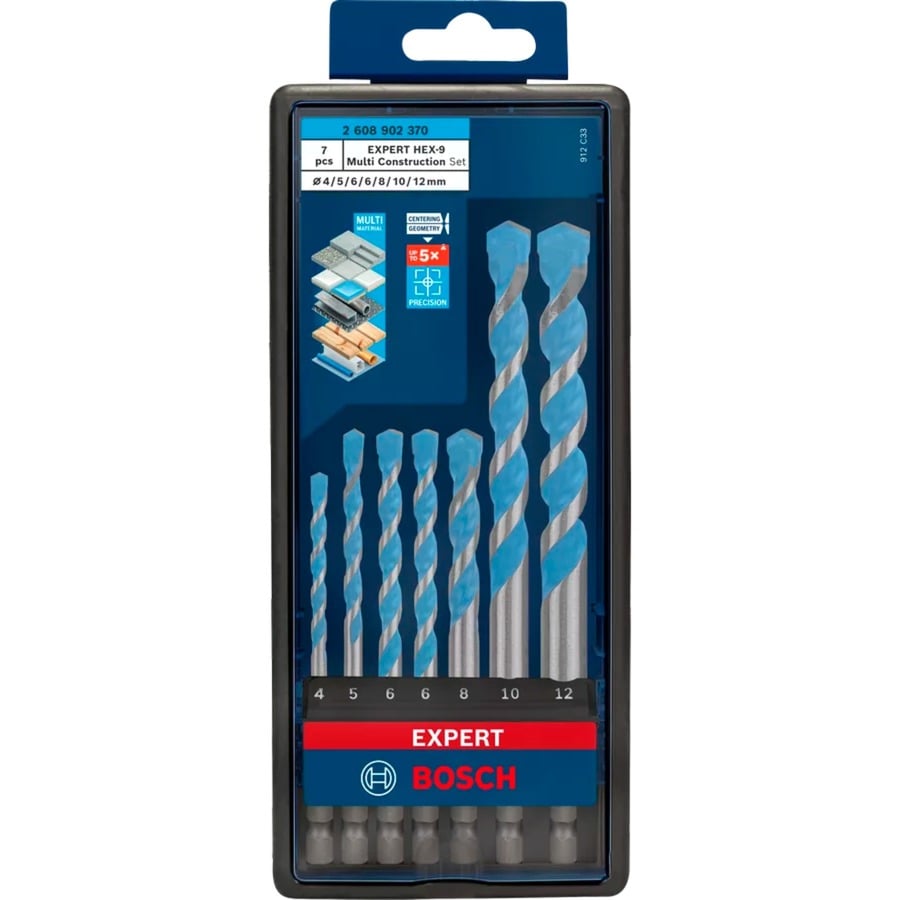 Expert HEX-9 MultiConstruction Bohrer-Satz, 7-teilig Expert HEX-9 MultiConstruction Bohrer-Satz, 7-teilig von Bosch