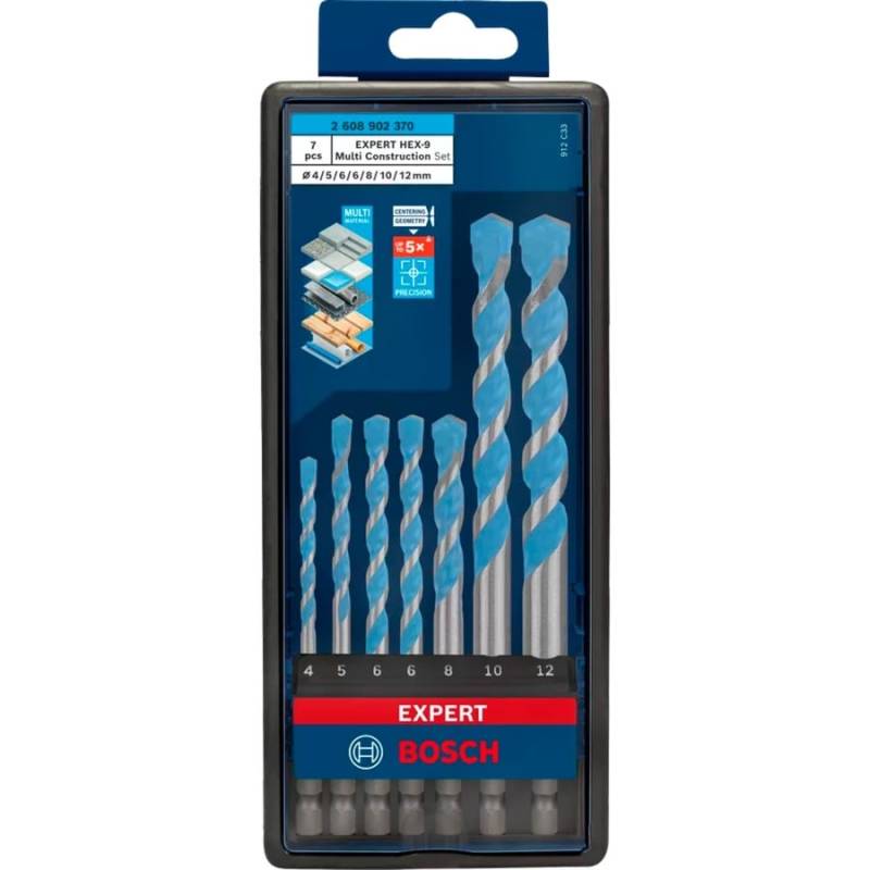 Expert HEX-9 MultiConstruction Bohrer-Satz, 7-teilig von Bosch