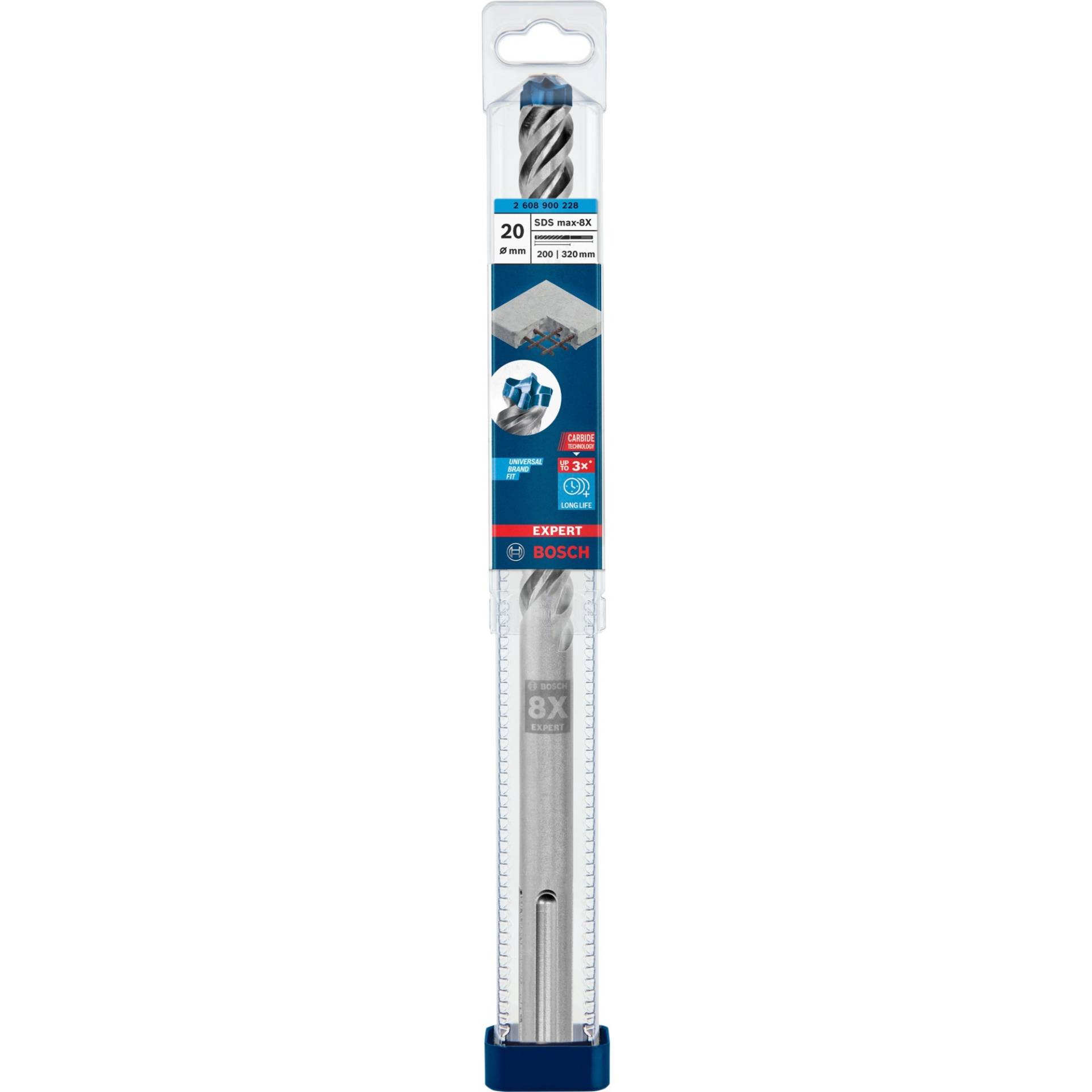Expert Hammerbohrer SDS-max-8X, Ø 20mm Expert Hammerbohrer SDS-max-8X, Ø 20mm von Bosch